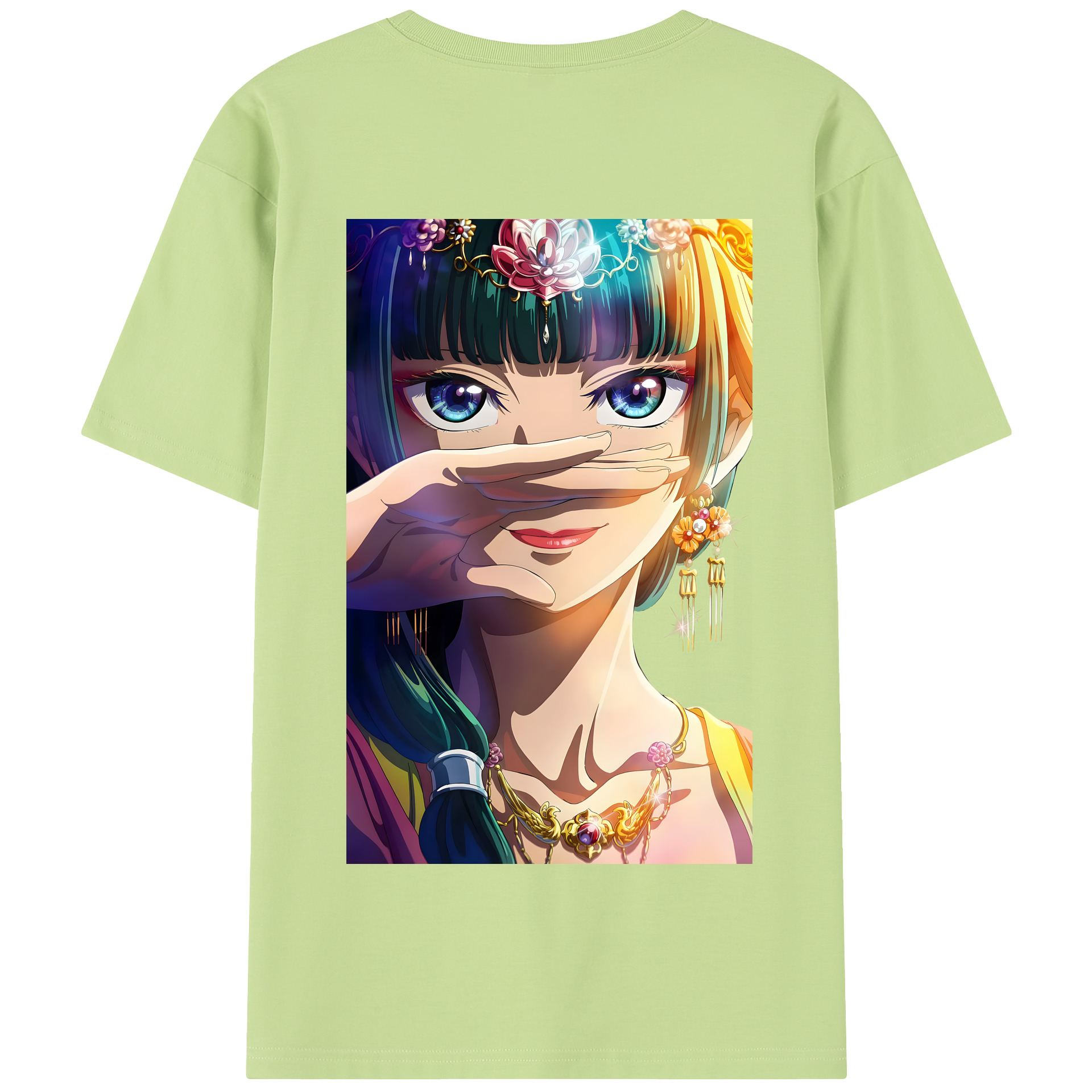 （画像用） 薬屋のひとりごと The Apothecary Diaries 綿100％半袖Tシャツ（背面プリント）